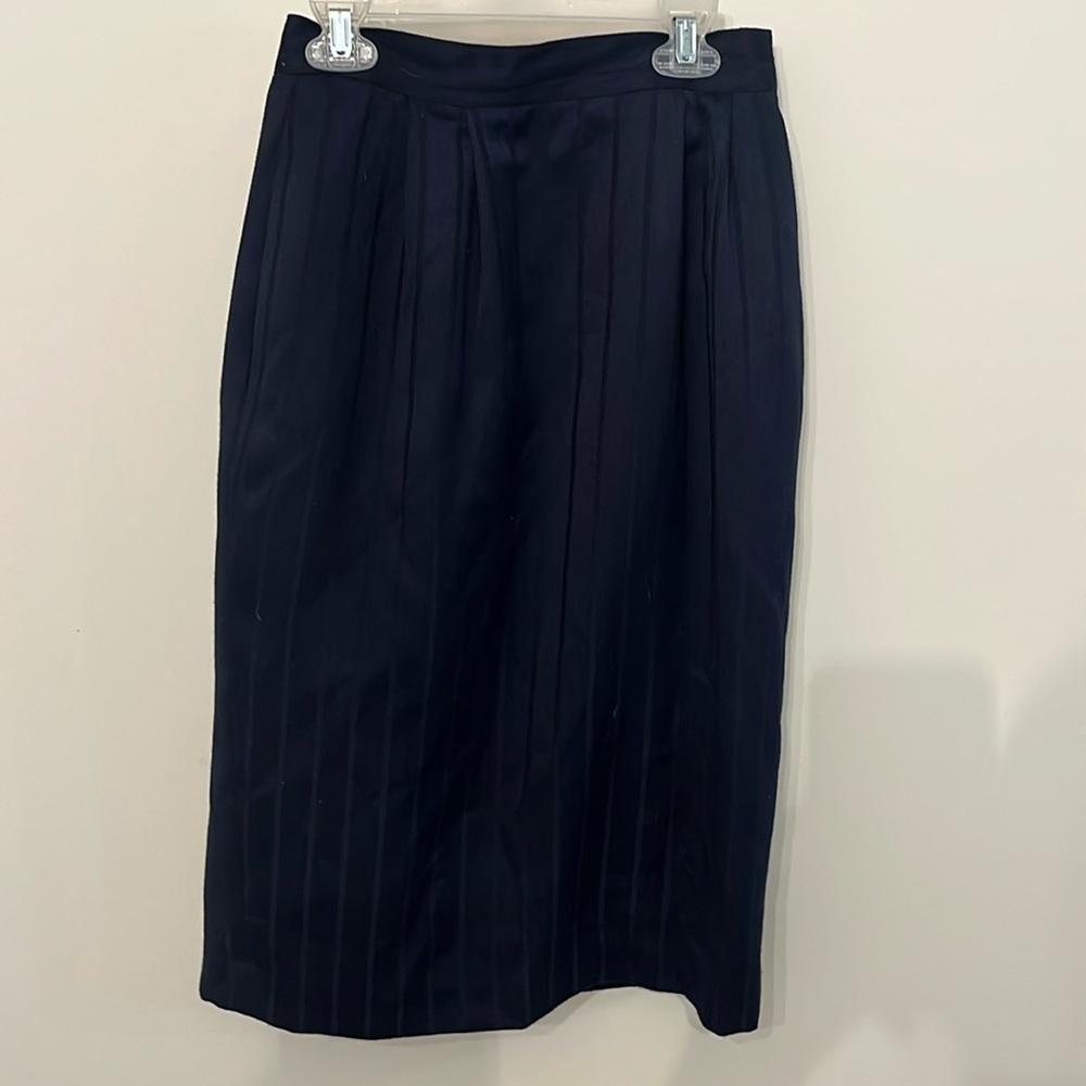 Vintage Navy Pencil Skirt